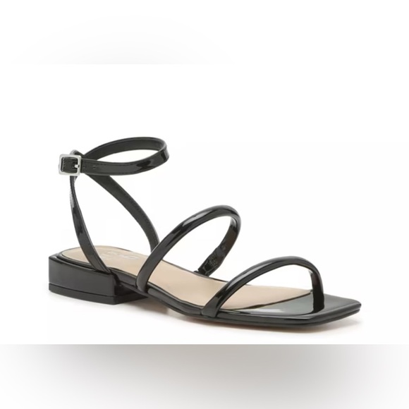 Brand new NO BOX Mix No. 6 Black Patent Strappy Seana Sandals โ Size 8.5 - Picture 1 of 10
